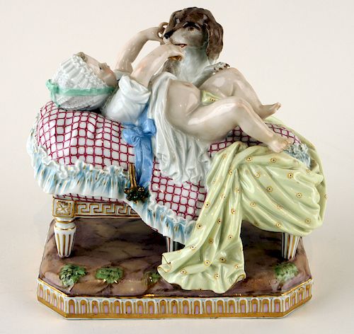 ANTIQUE MEISSEN PORCELAIN FIGURAL