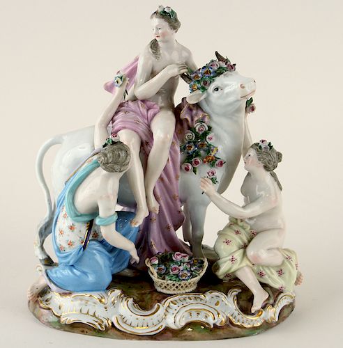 ANTIQUE MEISSEN PORCELAIN EUROPA 38b78d