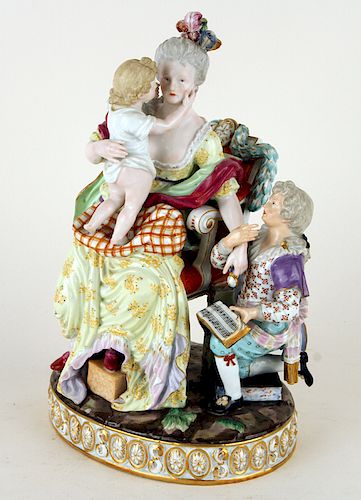 ANTIQUE MEISSEN PORCELAIN FIGURAL