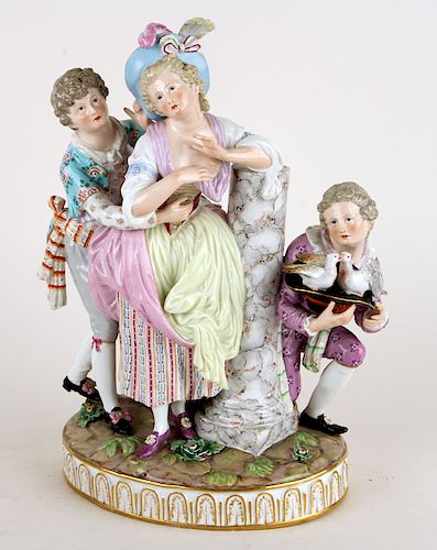 ANTIQUE MEISSEN PORCELAIN FIGURAL