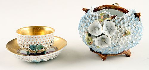 TWO CONTINENTAL SNOWBALL PORCELAIN 38b869