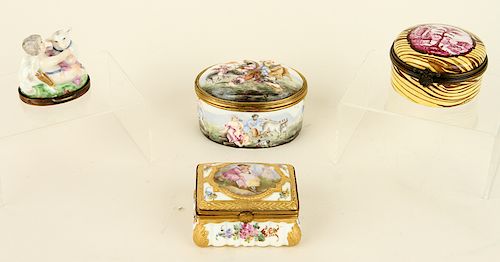 COLLECTION 4 PORCELAIN BOXES CAPODIMONTE 38b8bc