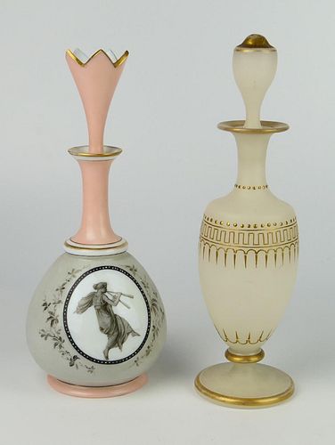 2 ANTIQUE CONTINENTAL GLASS SCENT
