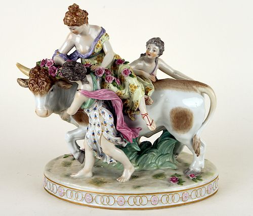 ANTIQUE DRESDEN PORCELAIN FIGURAL