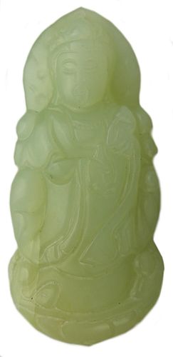 VTG CHINESE JADE HIGH RELIEF CARVED 38b8f4