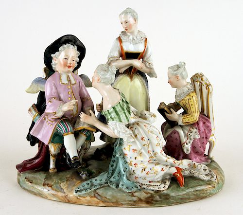 ANTIQUE GERMAN PORCELAIN FIGURAL