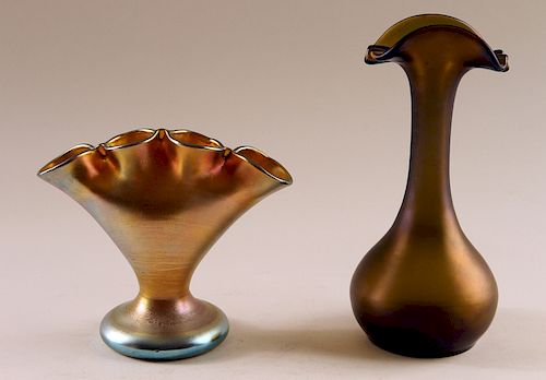 TWO MARKED LOUIS COMFORT TIFFANY