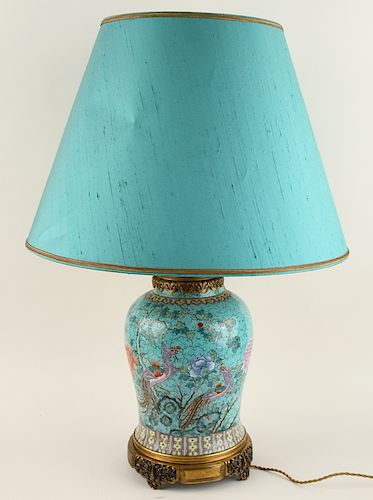 CHINESE PORCELAIN GINGER JAR LAMP 38b95b
