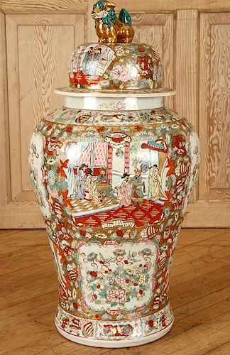 LARGE CHINESE PORCELAIN BALUSTER 38b95c