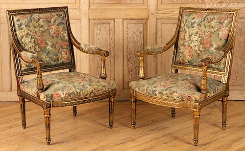 CLASSIC PAIR FRENCH LOUIS XVI ARM 38b976