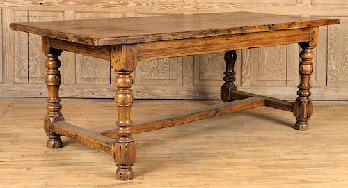 RUSTIC FRENCH OAK DINING TABLE 38b99c