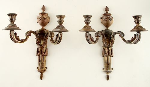 SET OF 4 BRONZE LOUIS XVI STYLE