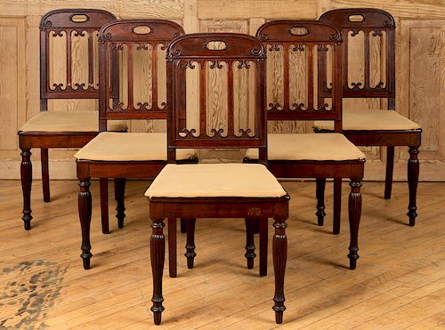 SET 5 LOUIS PHILIPPE MAHOGANY DINING 38b9af