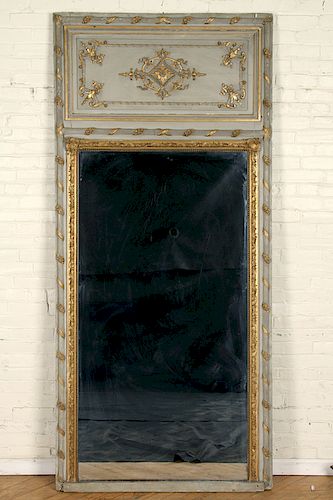 19TH C. FRENCH GILT WOOD PAINTED