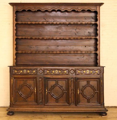 19TH C FRENCH OAK BUFFET WITH 38b9d4