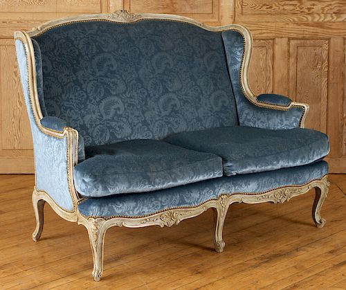 FRENCH PAINTED LOUIS XV STYLE SETTEE 38ba0a