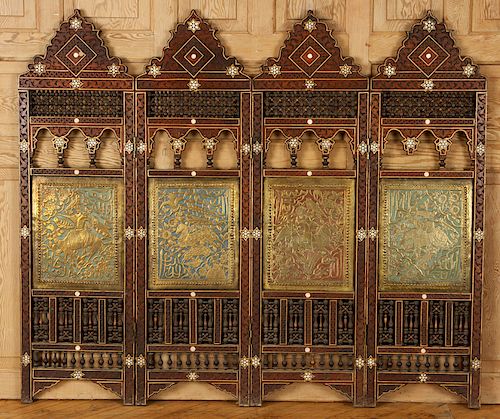 SYRIAN 4 PANEL FOLDING SCREEN MOTHER 38ba28