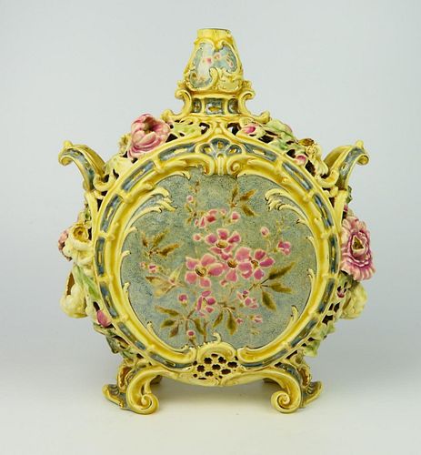 ZSOLNAY ANTIQUE LARGE PORCELAIN