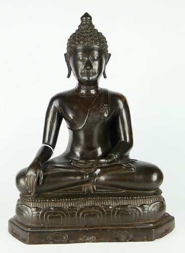 THAI BRONZE 20TH CENTURY BUDDAHMeasures 38bacb