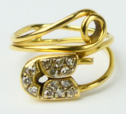 18K PIAGET YELLOW GOLD AND DIAMOND