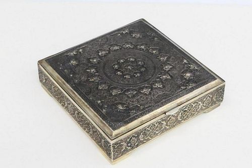 ANTIQUE VARTAN PERSIAN SILVER HINGED 38bb0e