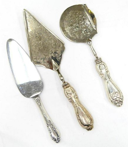 LOT OF 3 STERLING SILVER HANDLE