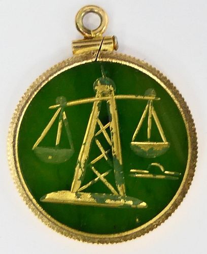 SMALL 14KT CHARM SCALE OF JUSTICESmall