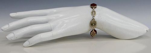 ANTIQUE 14KT W GOLD CARNELIAN 38bb4f