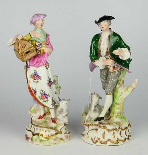 PAIR OF ANTIQUE FRENCH PERIOD PORCELAIN