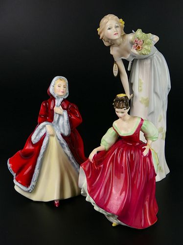 LOT OF 3 ROYAL DOULTON FIGURINESTo