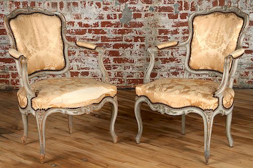 PAIR 19TH C. FRENCH LOUIS XV STYLE