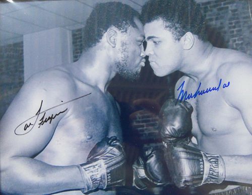 JOE FRAZIER & MUHAMMAD ALI SIGNED 8