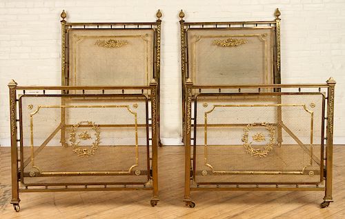 PAIR LOUIS XV STYLE FRENCH BRONZE