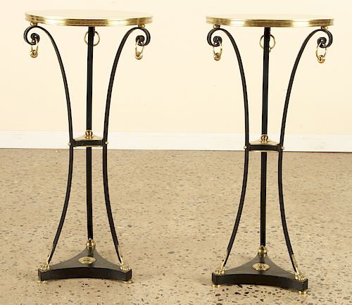 PR PARCHMENT IRON BRONZE DRINK TABLES