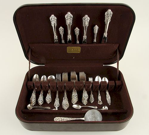 51PC WALLACE STERLING FLATWARE 38bd15