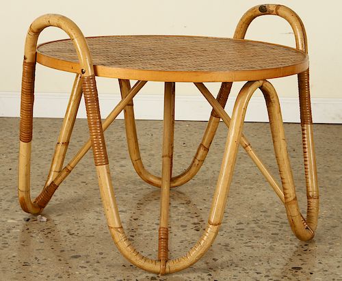 FRENCH RATTAN COFFEE TABLE JEAN