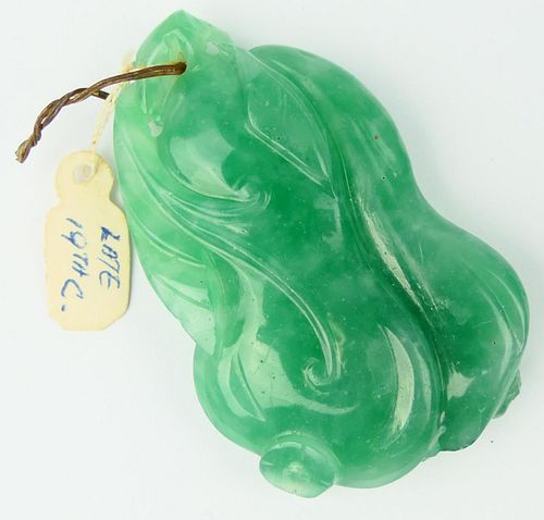 CHINESE QING GREEN JADEITE HULU 38bd6e