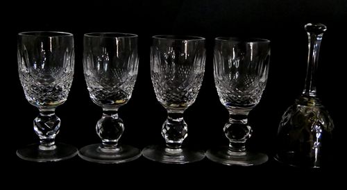  4 WATERFORD CUT CRYSTAL DEMITASSE 38bdfa