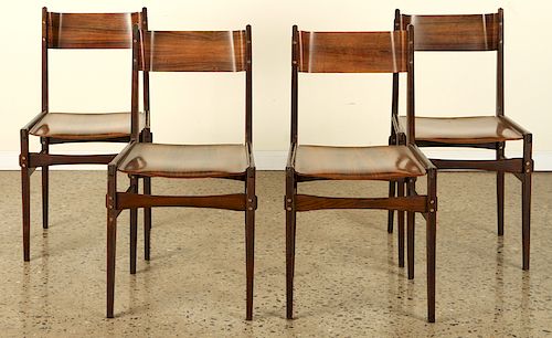 SET 4 ROSEWOOD SIDE CHAIRS BENTWOOD 38be12