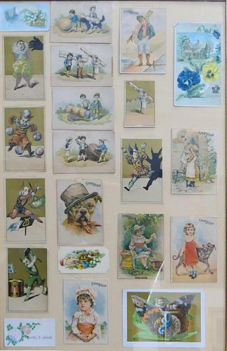 LOT OF 21 VINTAGE CALLING CARDS