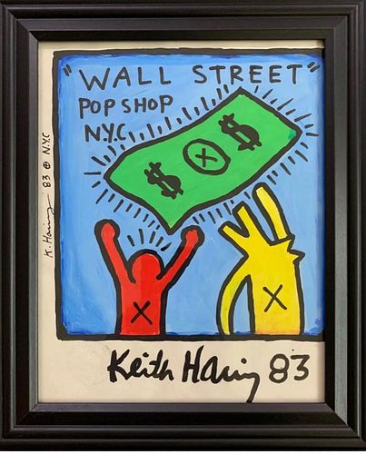 KEITH HARING (USA 1958-1990) "WALL