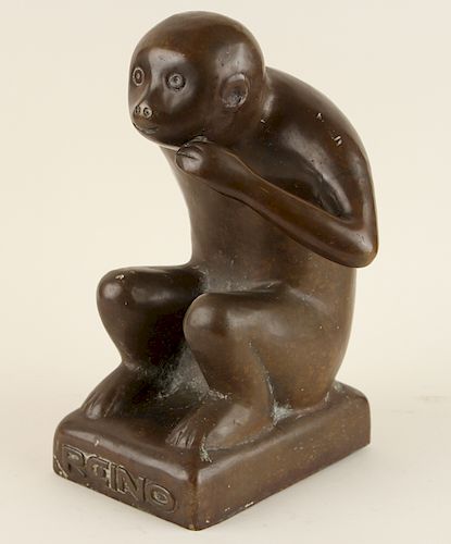 BRONZE FIGURE OF A MONKEY CIRCA 38beb8