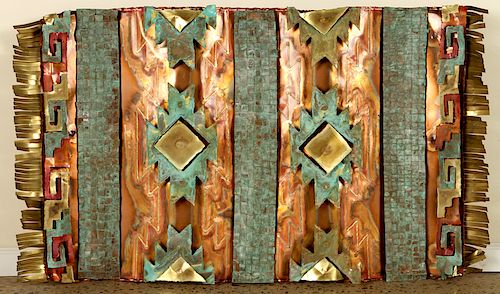 MIXED PATINATED COPPER BRASS WALL 38bec9