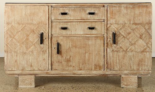 ART DECO CERUSED OAK SIDEBOARD