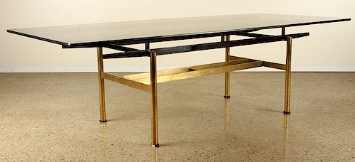 MID CENTURY MODERN BRASS IRON DINING