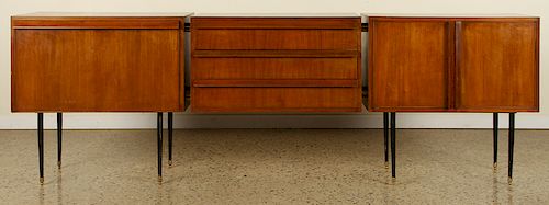 MID CENTURY MODERN 3 PC SIDEBOARD 38bf3c