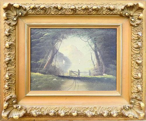 EARLY 20TH C LANDSCAPE OIL PAINTING 38bfae