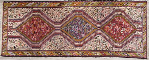 VINTAGE MOROCCON GEOMETRIC SUMAC 38bfbc