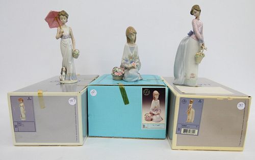 3 LLADRO PORCELAIN FIGURAL GROUP3