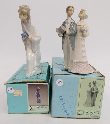 2 LLADRO PORCELAIN FIGURAL GROUP2 38c027